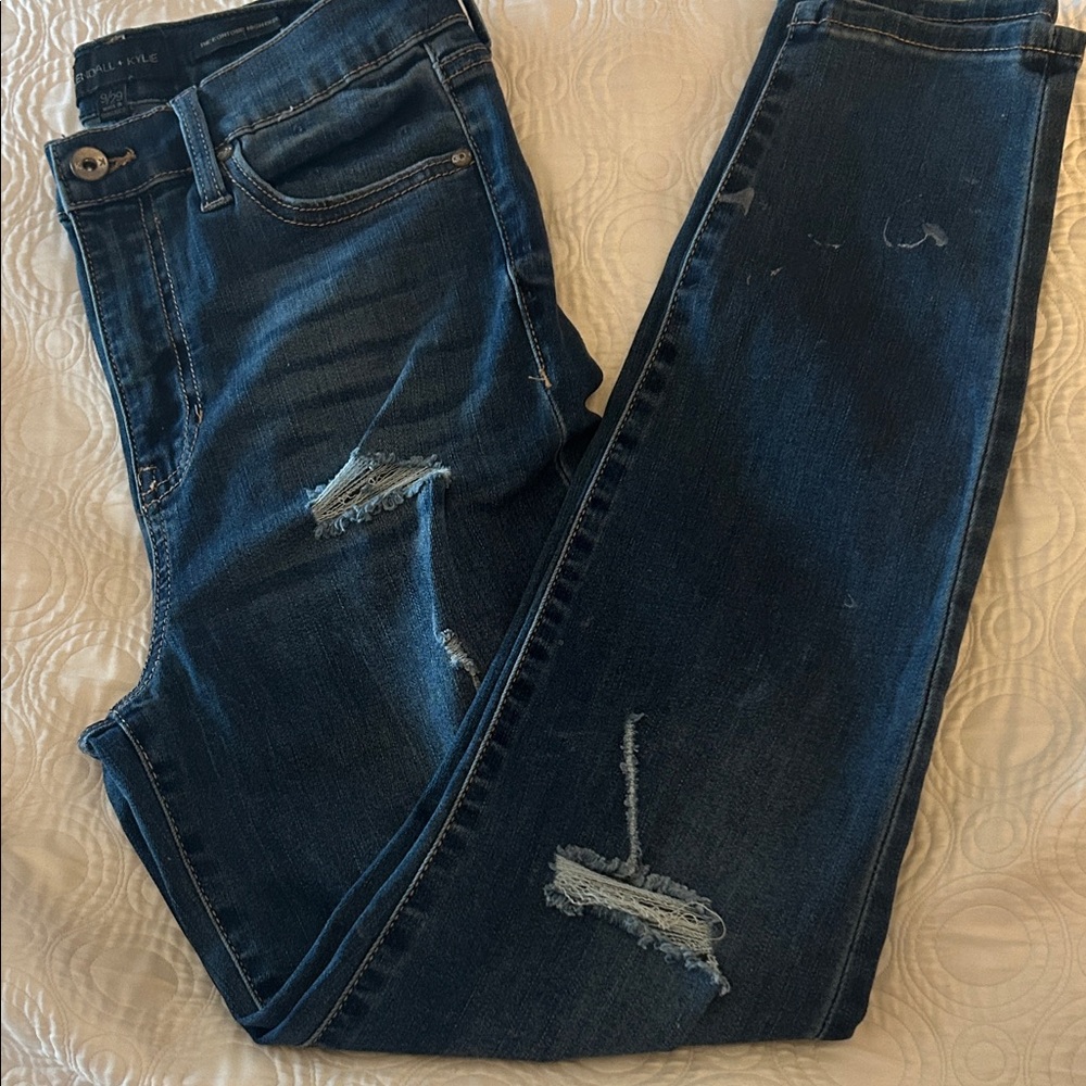 Kendall & Kylie Dark Blue Straight Leg Jeans